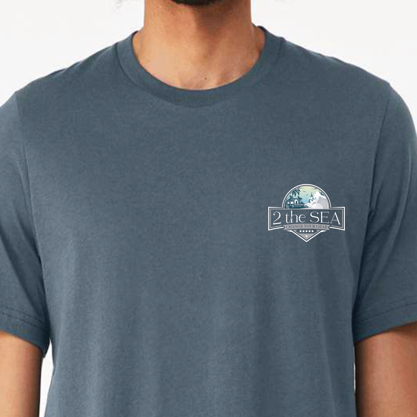 t-shirt ocean inspired, beach theme, black, unisex, cotton , wave, beach house, sailboat