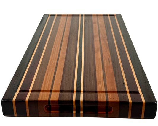 Edge Grain Cutting Board Walnut Cherry Maple Wenge & Padauk Signature Series