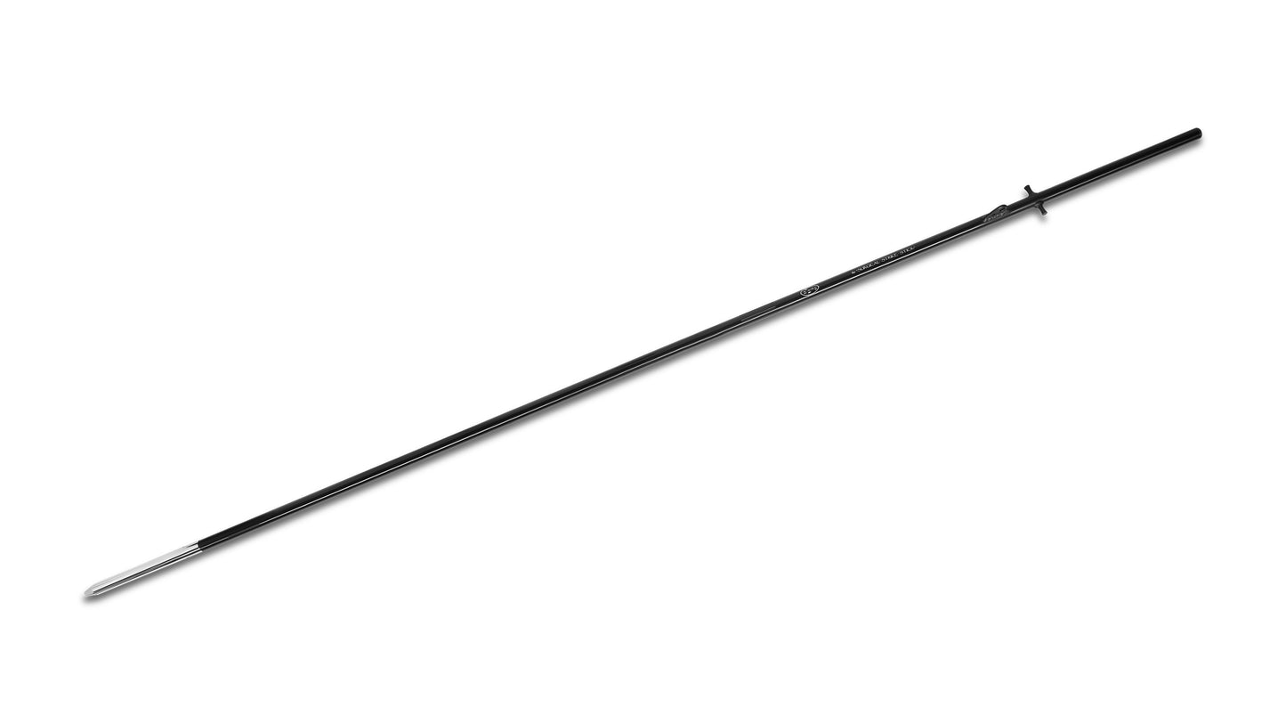 Full-length Surgical Strike Stick 11-foot one-piece offshore harpoon with integrated Throwing Finger Grip and stainless steel pike