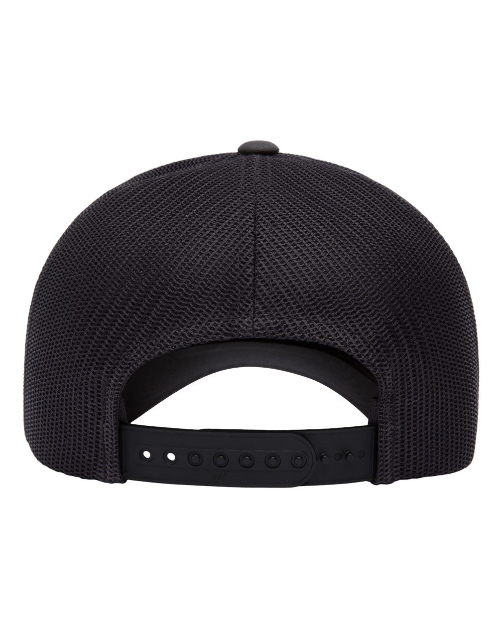 Rear view of the 2theSEA ICON Logo Hat in Charcoal showing the breathable mesh panels and adjustable snapback closure.