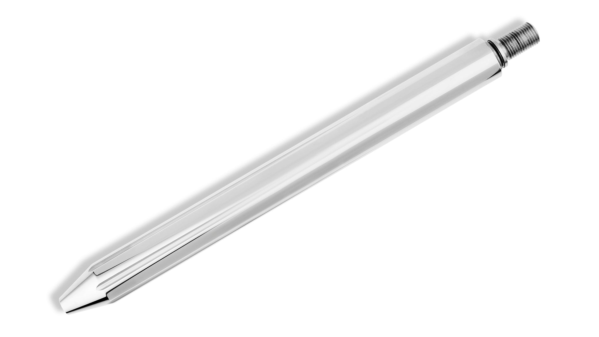 Stainless steel powerhead for the Surgical Strike Stick offshore harpoon with threaded connection and O-ring shaft engagement