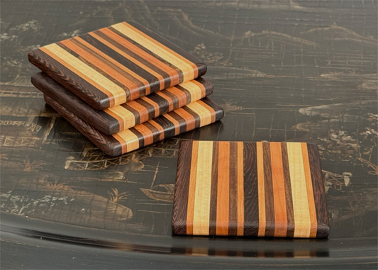 Coasters  handmade from premium hardwoods