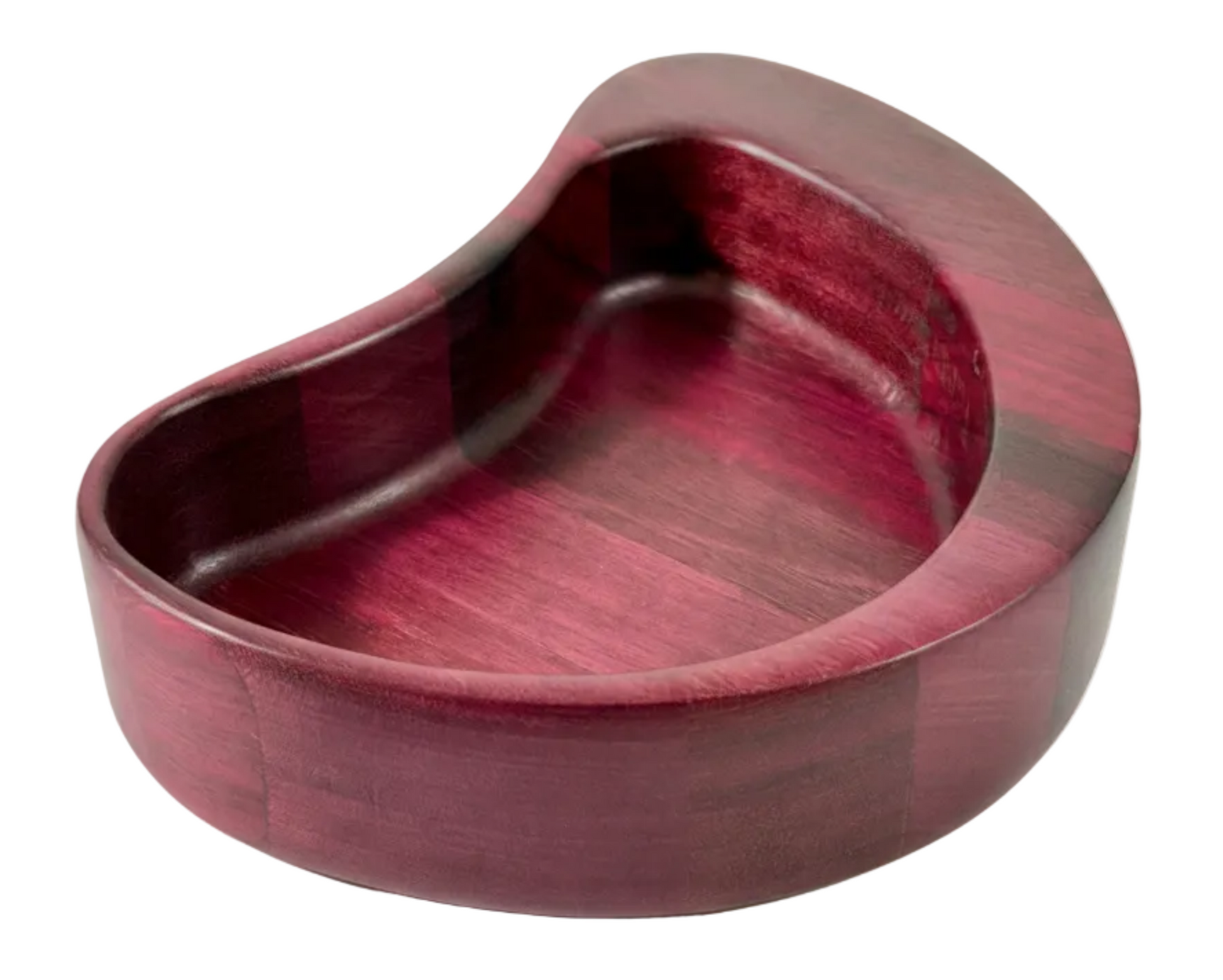 Hardwood   Purple Heart  Decorative Bowl Kidney Shaped