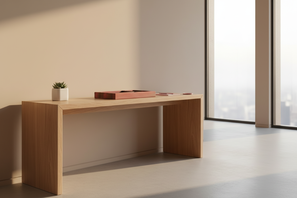 Wooden tray with 3 compartments 
