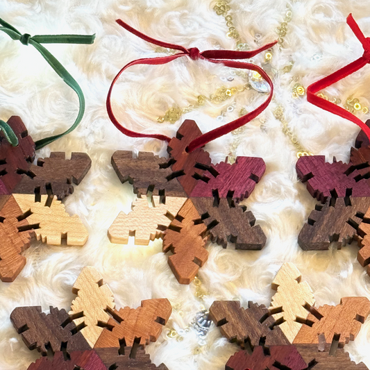 Maple Cherry Walnut Padauk Purple Heart Snowflake
