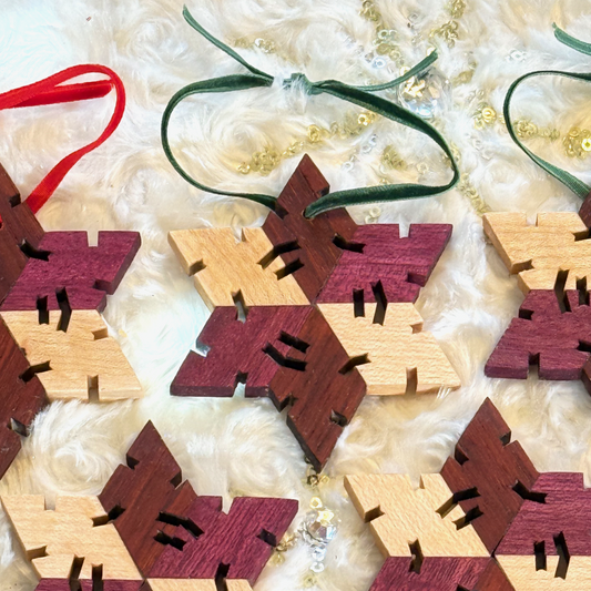Maple Padauk & Purple Heart Wood Showflakes