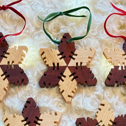 SnowFlake Hardwood Maple Padauk 