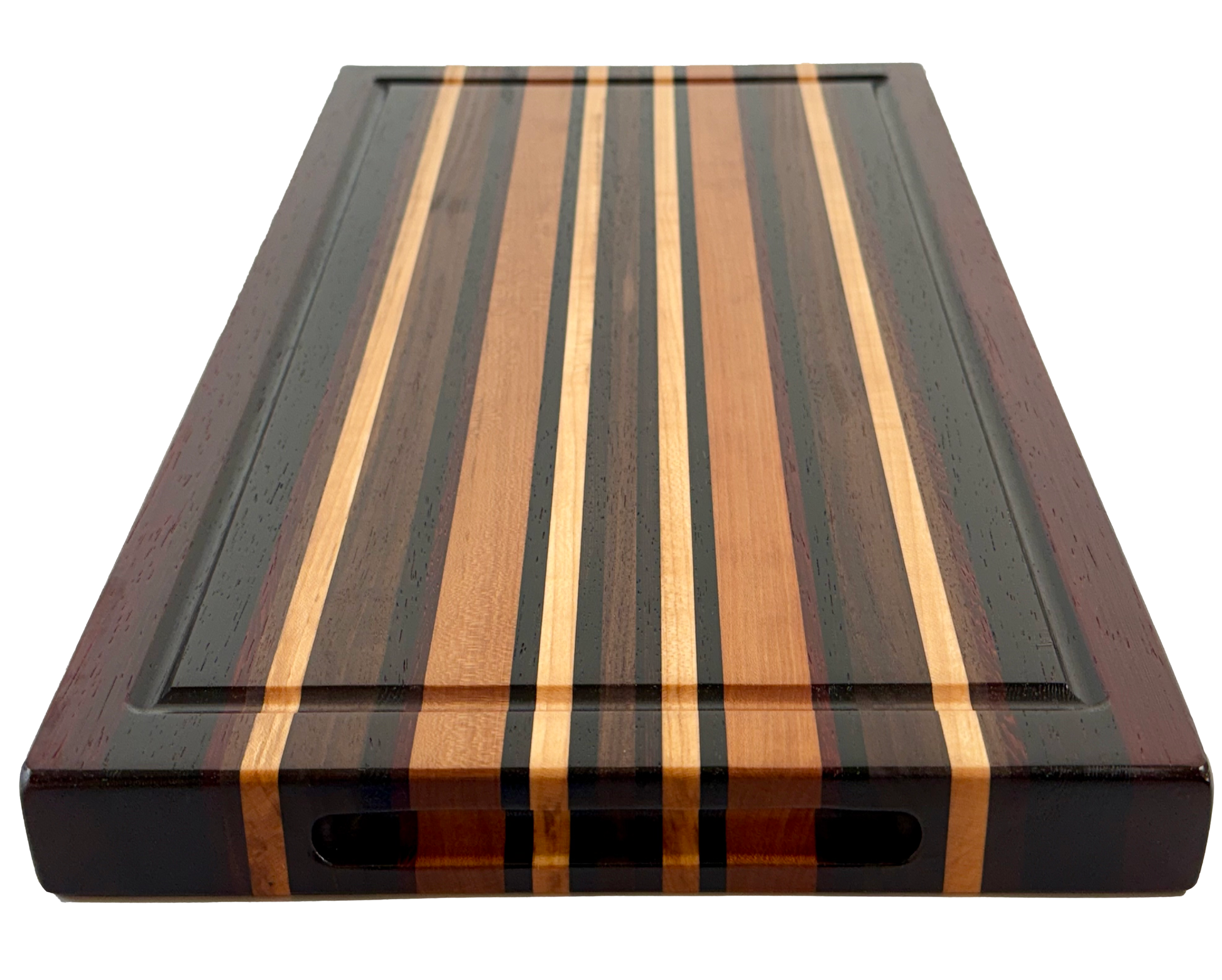 Edge Grain Cutting Board Cherry Maple Walnut  Wenge & Padauk Signature Series 