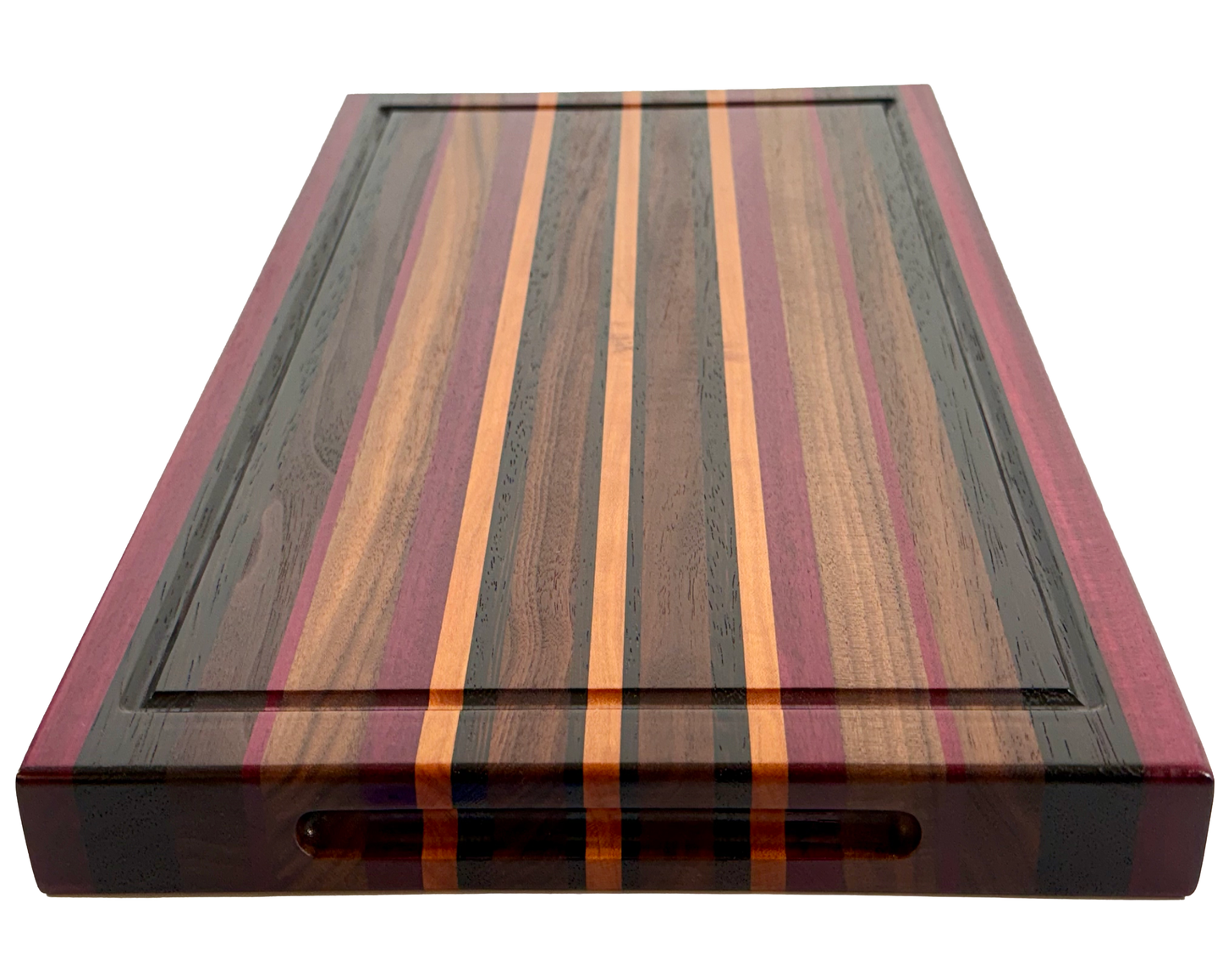 Edge Grain Cutting Board Maple Walnut   Wenge & Padauk  Signature Series 