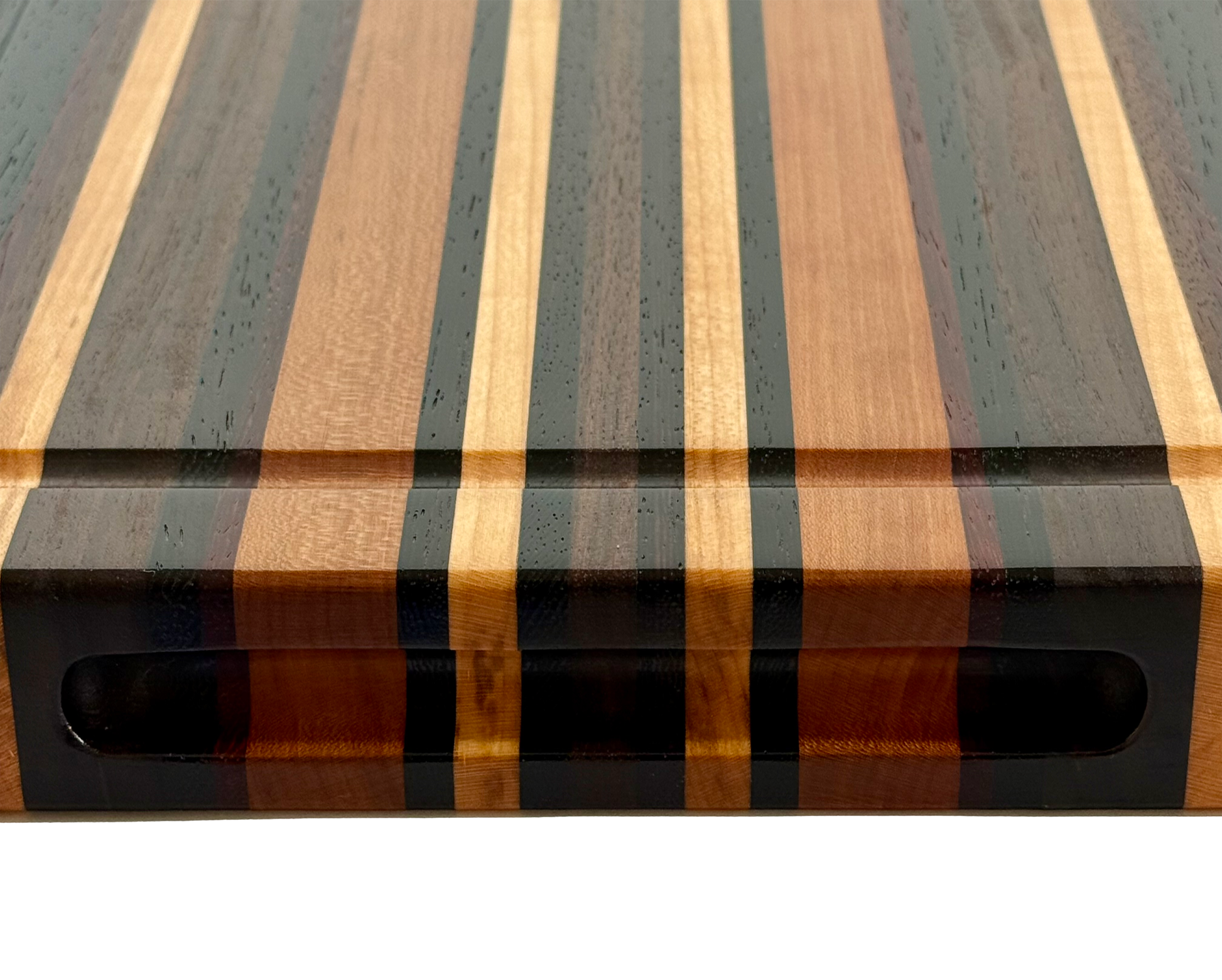 Edge Grain Cutting Board Cherry Maple Walnut  Wenge & Padauk Signature Series 