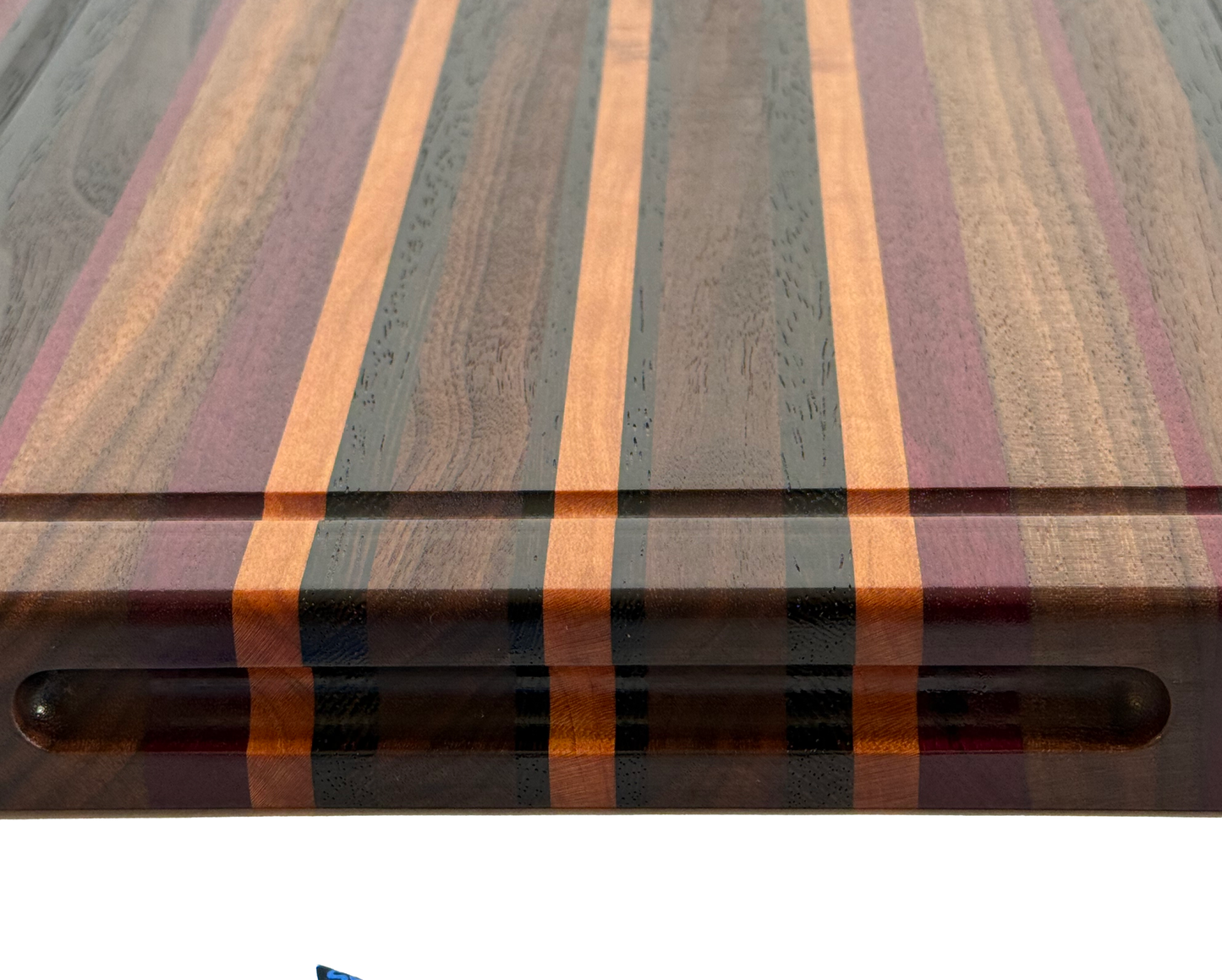 Edge Grain Cutting Board Maple Walnut   Wenge & Padauk  Signature Series 