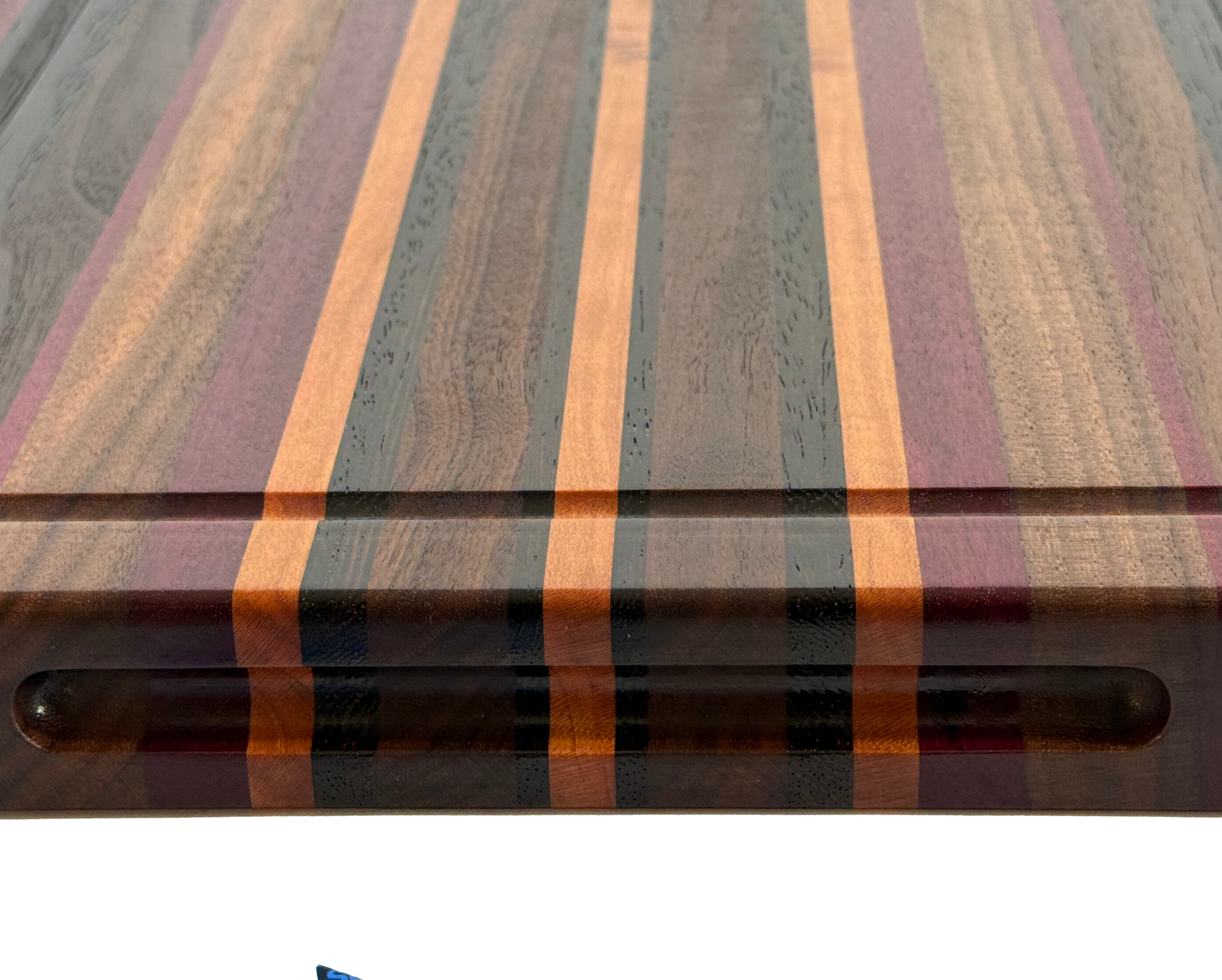 Edge Grain Cutting Board Maple Walnut   Wenge & Padauk  Signature Series 