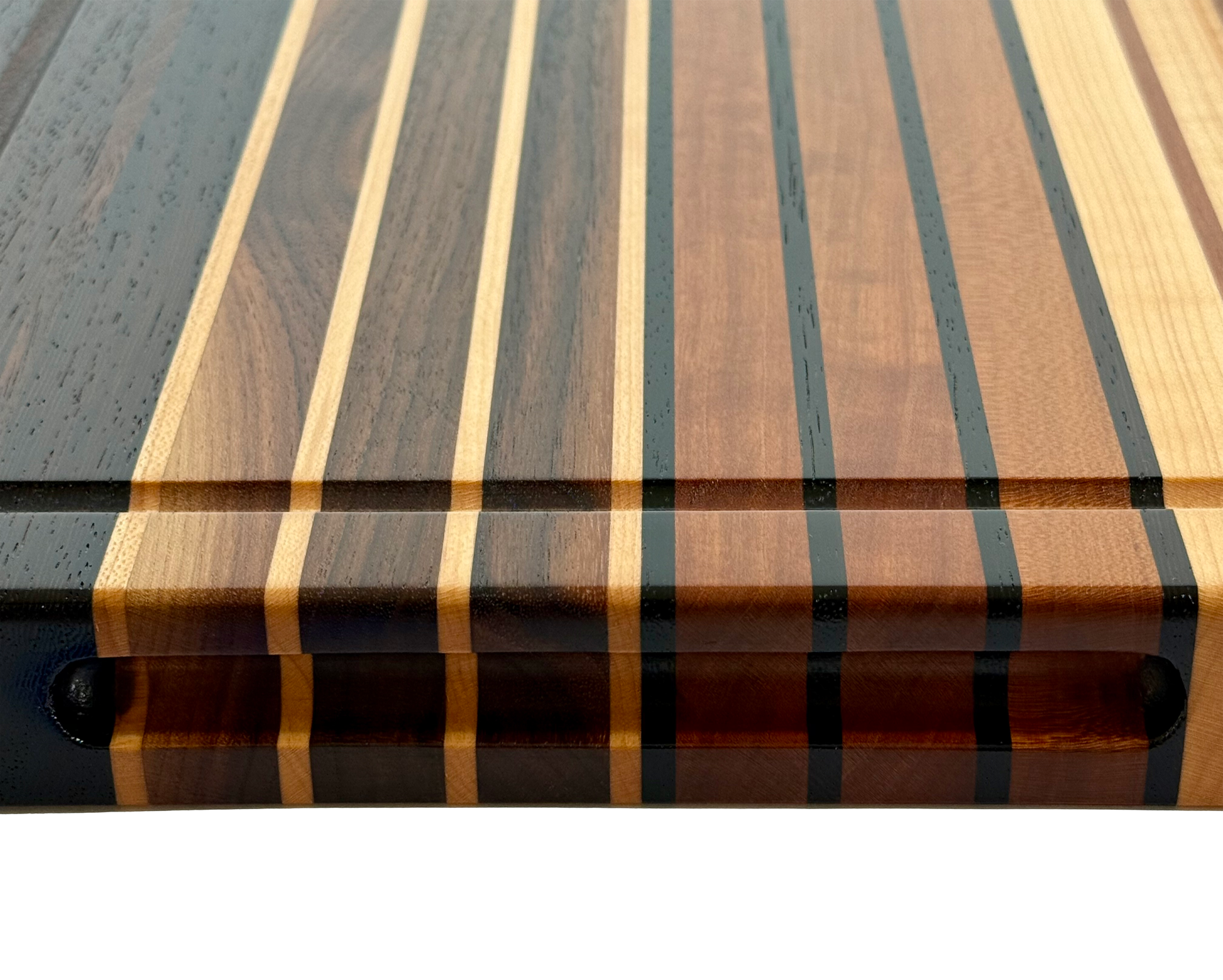 Edge Grain Cutting Board Maple Walnut  Cherry & Wenge  Signature Series 