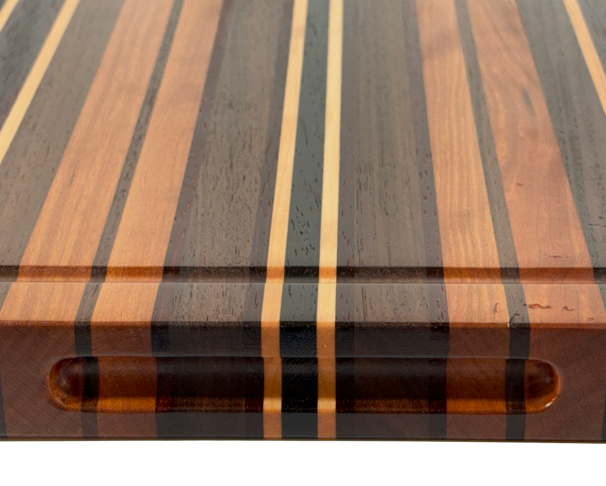 Edge Grain Cutting Board Walnut Cherry Maple Wenge & Padauk Signature Series