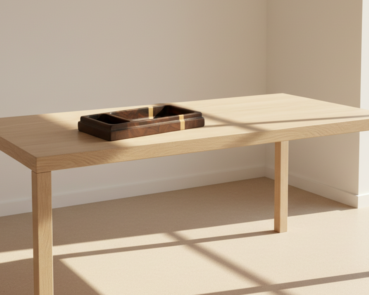 Walnut & Maple Valet Tray 