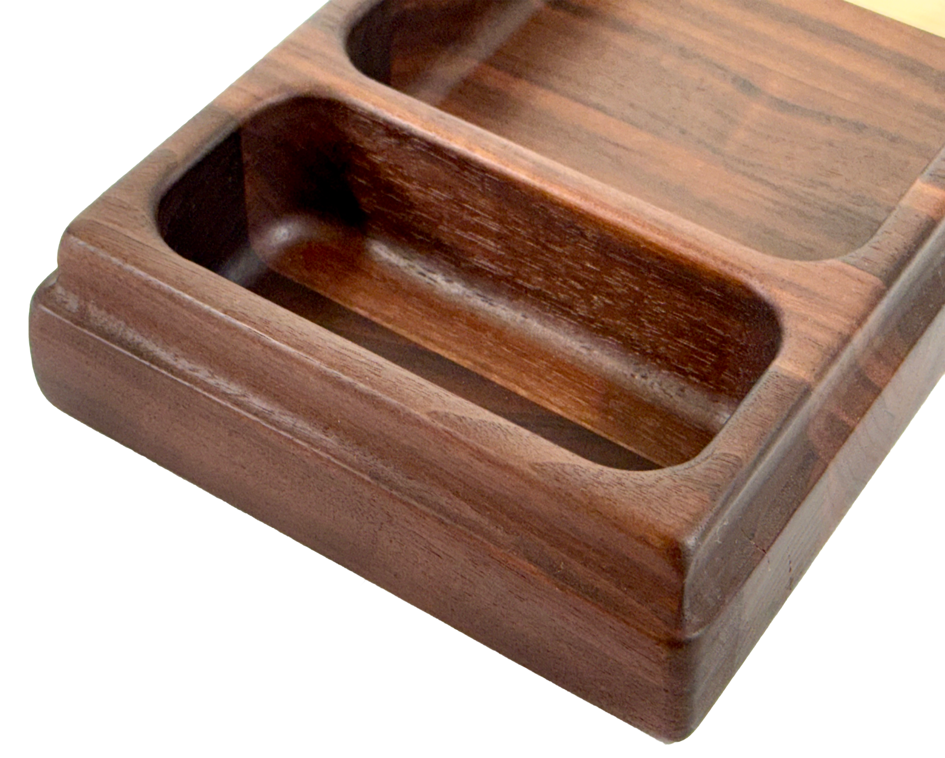Wooden tray with compartments Walnut Maple